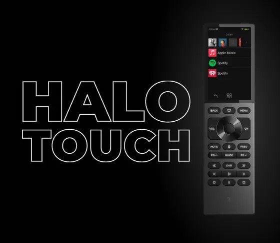 Control4 Halo Touch remote with colour touchscreen